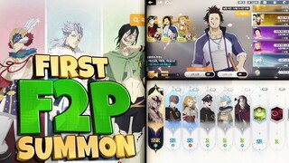 BLACK CLOVER MOBILE BEST F2P RE-ROLL SYSTEM & 0.33% SUMMONS (DID I JUST GET LUCKY)