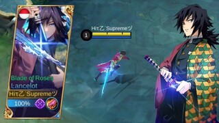 LANCELOT SKIN SCRIPT AS GIYUU TOMIOKA - MOBILE LEGENDS