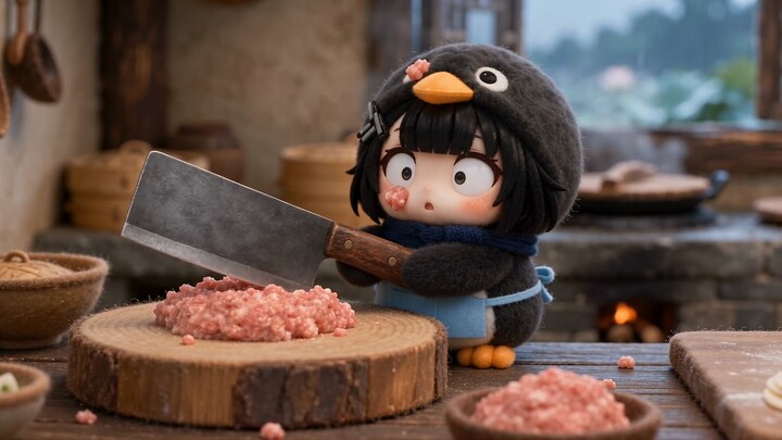 【Restoran Guga】Nikmati semangkuk xiaohuntun daging segar yang hangat!