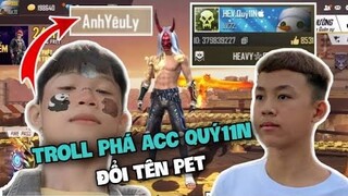 (FreeFire) Trộm Acc Quý11N Phá,Đổi Tên Pet Cực Hài Và Gặp Bạn Fan Siêu Cute Của Quý