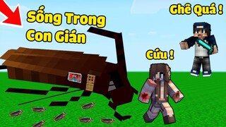 BÉ NOOB TROLL CHỊ ỐC BẰNG NGÔI NHÀ CON GIÁN TRONG MINECRAFT ?