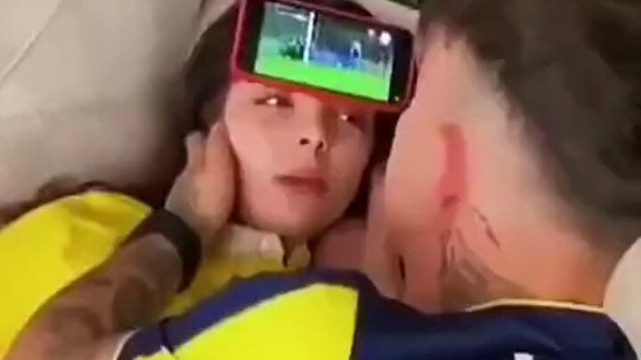 I really wasn't watching the game anymore, I was watching you!