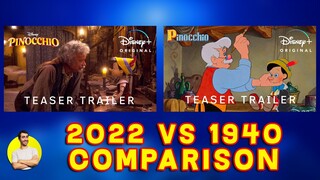 Pinocchio Teaser Trailer Comparison (2022 vs 1940) Shot For Shot