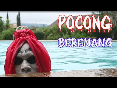 Pocong Lucu - Pocong Kepo Berenang di Villa Berhantu | Hantu Lucu | Popo