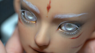 [Mirage Doll] How amazing is the burnt skin bjd with white hair ~ The process of applying makeup on 