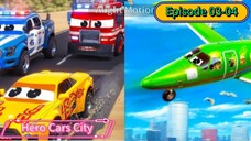 Hero cars city Season 1 (Episode 3-4) Compilation (7 Menit)