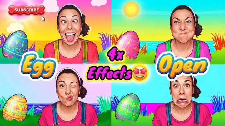 open EGGG with amazing effects