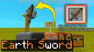 How to get an Earth Sword in Minecraft Bedrock Edition Elemental Sword