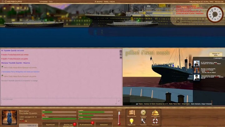 🔴 Titanic Voyage RPG 2026 ( Episode 05 ) - Je Monte À Bord Du RMS Titanic