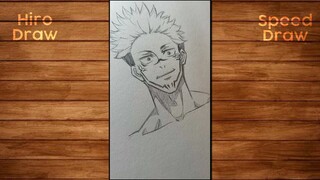 Kutukan Terkuat di Jujutsu Kaisen?🔥【Speed DRAW】Ryomen Sukuna✍️🔥