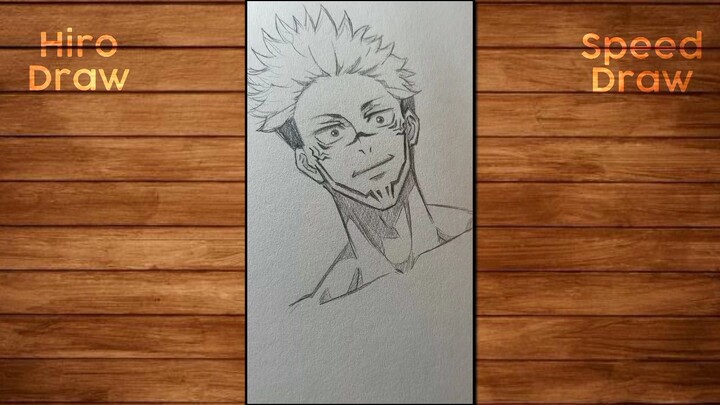 Kutukan Terkuat di Jujutsu Kaisen?🔥【Speed DRAW】Ryomen Sukuna✍️🔥