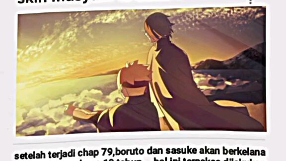 boruto mode musafir dengan sang guru sasuke uchiha