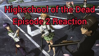 Highschool of the Dead Episode 2 Reaction - so much screaming
