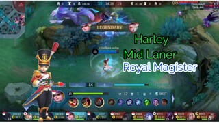 Harley Mid Lane lock musuh sampe frustasi | MLBB Mobile Legend