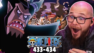 MAGELLAN ARRIVES! | ONE PIECE Ep 433-434 REACTION