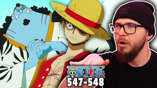 WAIT... Jimbei vs Luffy? | One Piece Ep 547-548 REACTION