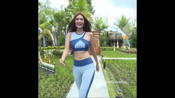 Hoa Hậu Đoàn Thiên Ân catwalk trình diễn phần thi Sportwear Miss Grand International 2022