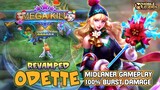Odette Revamped Gameplay Overpower Hero - Mobile Legends Bang Bang