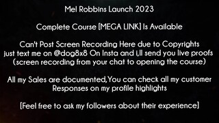 Mel Robbins Launch 2023 Course download