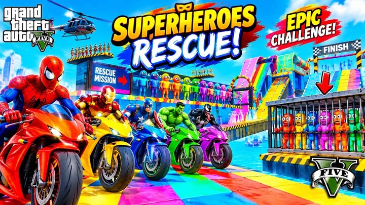 Spider-Man Rescue batman vs iron man vs venom funny Game GTA 5 superhero