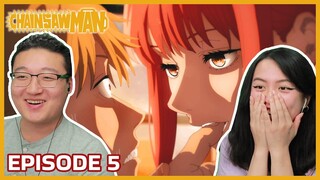 DENJI'S NEW GOAL WITH MAKIMA! SE...??!?! 😳 | CHAINSAW MAN Reaction & Discussion Episode 5