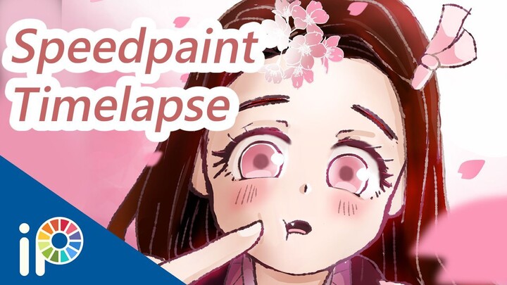 Menggambar Nezuko Dengan Aplikasi IbisPaint X Android