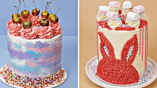 สูตรเค้กสีชมพู & ม่วงที่คุณต้องลอง ไอเดียแต่งเค้กหลากสี สูตรเบเกอรี่ง่าย ๆ