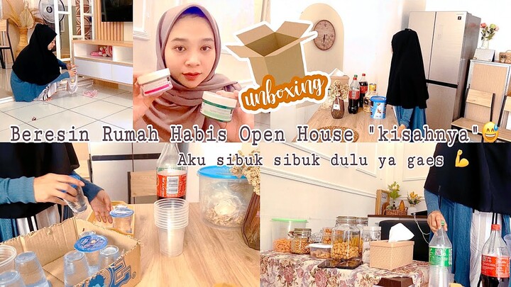 Bersih Bersih Rumah Habis Open House yg Terlambat 🌻 Rapiin Ruang TV 🌻 Pulang Jualan Next Unboxing