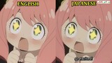 Anya English Dub vs Anya Japanese Dub / Spy x Family / Anya Forger Comparison