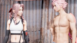 Alice: Claude, do I look good in Tifa's clothes? Um? Do you have abs?