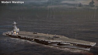 Modern Warships: USS ENTERPRISE CVN-80 in farming Gold and Dollar gameplay.
