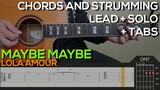 Lola Amour - Maybe Maybe Guitar Tutorial [INTRO, SOLO, CHORDS AND STRUMMING + TABS]