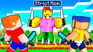 WEIRD STRICT MOM vs Most Secure House In Minecraft!