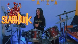 SLAM DUNK OPENING - KIMI GA SUKI DA TO SAKEBITAI DRUM COVER BY DANICA SERIOTE