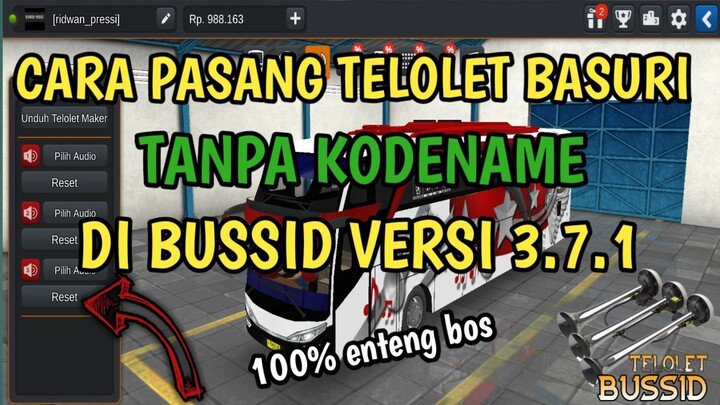 CARA PASANG TELOLET BASURI - BUSSID