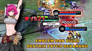 Emblem dan Build HERO BEATRIX Patch sekarang🫶🏻