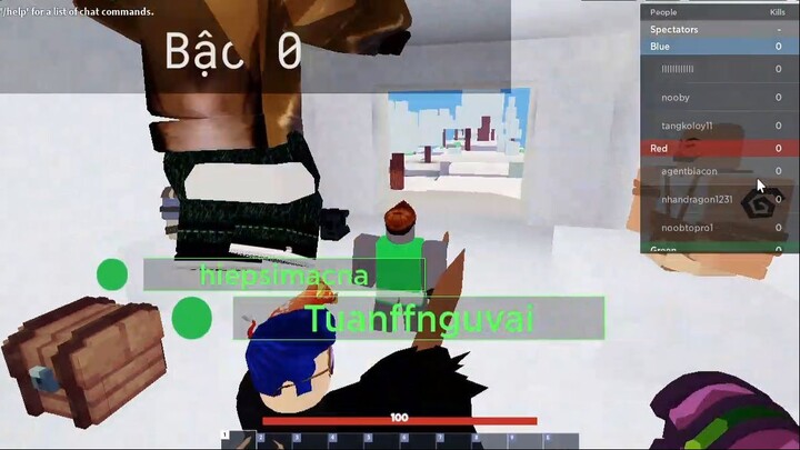 Roblox nhưng mình chơi bed wars