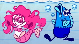 Pencilmate Reels in a Mysterious Mermaid!