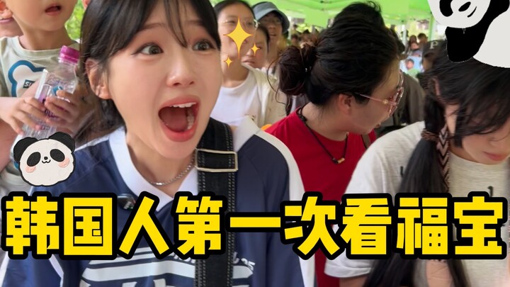 ชาวเกาหลีคนนี้ได้เจอฟู่เป่าสักที!! ตื่นเต้นมาก ซึ้งใจสุดๆ นี่คือวินาทีที่ฉันเฝ้ารอมาตลอดเลย เพื่อนๆ 