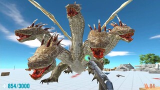 King Ghidorah versus Me. FPS Perspective! Animal Revolt Battle Simulator