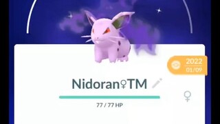 Pokémon GO-Evolving Shiny Shadow Nidoran♀