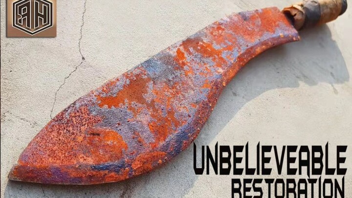 Thánh thủ công trên YouTube: Sửa chữa dao quắm lớn, dù dao hỏng đến đâu cũng như mới tinh!