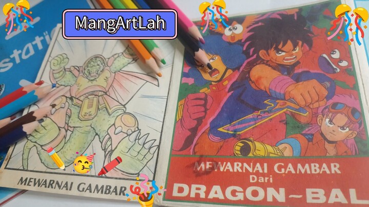 Mewarnai Boyo Ijo dari lembaran Mewarnai Jadul Dragon-Ball, thn 90an