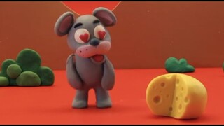 Baby mouse Stop motion cartoon for children - BabyClay