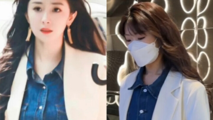 170cm, 48kg: Áo sơ mi denim và suit trắng theo quy luật 2-8 mà Dương Mịch yêu thích – set đồ công sở