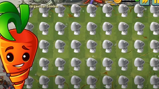 PvZ 2 Survival - 999 Intensive Carrot & Hypno Shroom VS ซอมบี้ทั้งหมด - ใครจะชนะ