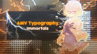 Immortals | Kyoukai No Kanata [] AMV Typography • Alight Motion edit