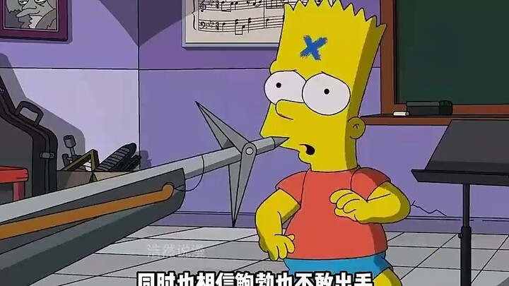 恶魔之子遭到戏子鲍勃毒手，用多种手段将他杀害 #辛普森一家 #充能计划 (1)