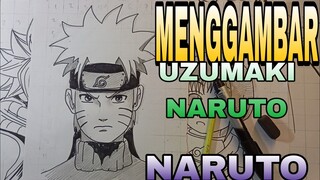 menggambar uzumaki naruto