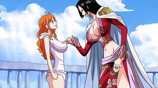 Boa Hancock's reaction after Nami kissed Luffy in Front of Her - One Piece